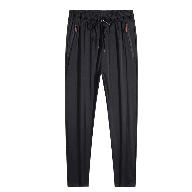 Men's Slim Fit Straight Jogger Pants – Lightweight Casual Style with Elastic Waist - 3KDyn